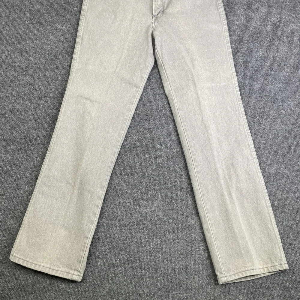 Vintage Wrangler Jeans Mens 30x30 Gray Straight Leg Light Wash Denim USA 9366GRY